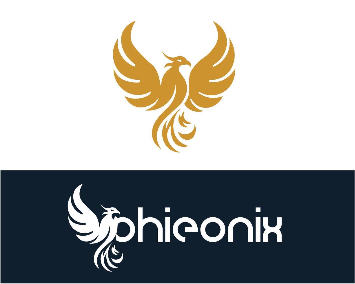 bird and symbol logo with name of bird customizable vector