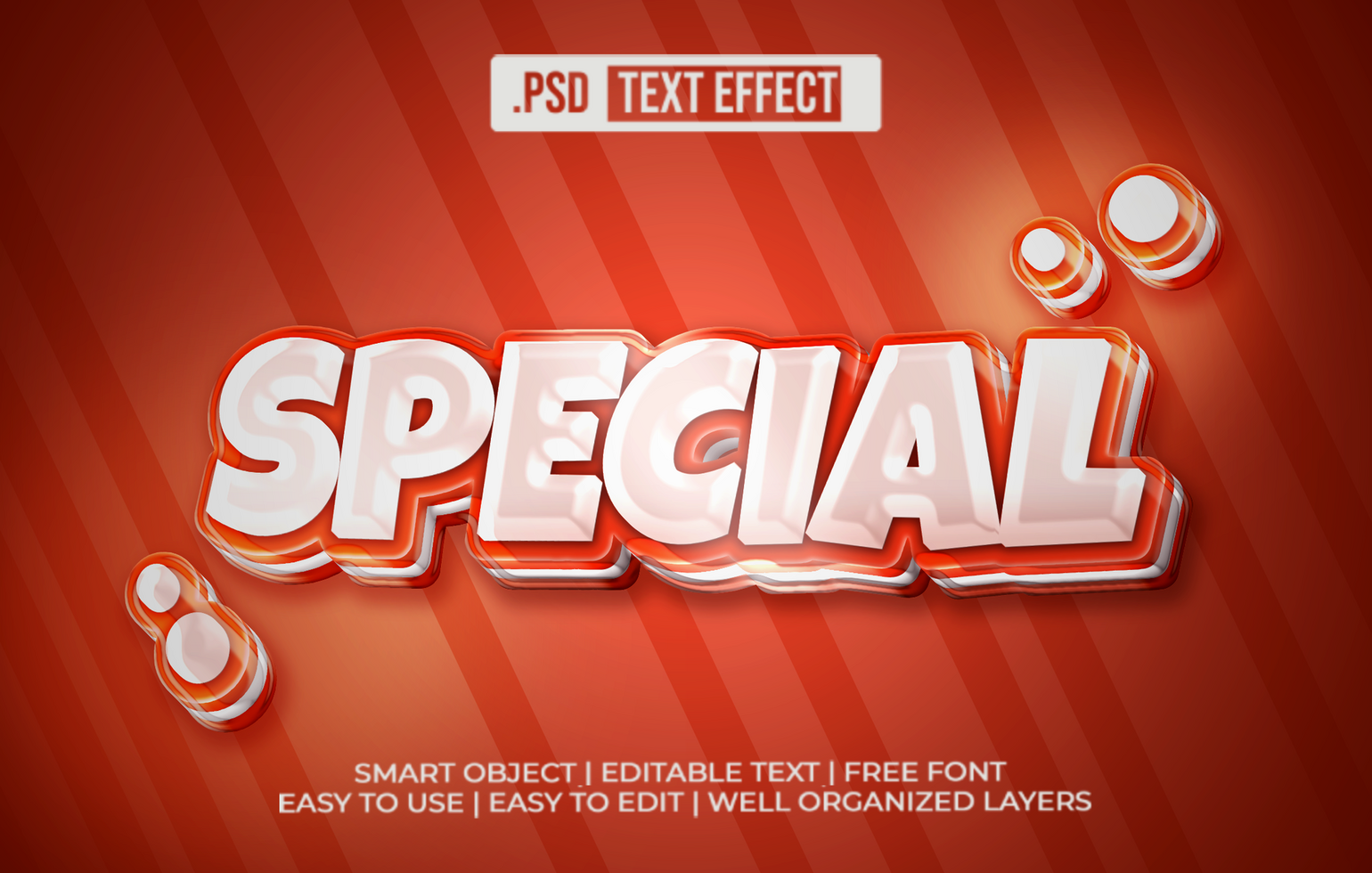 Special 3D Text Effect psd