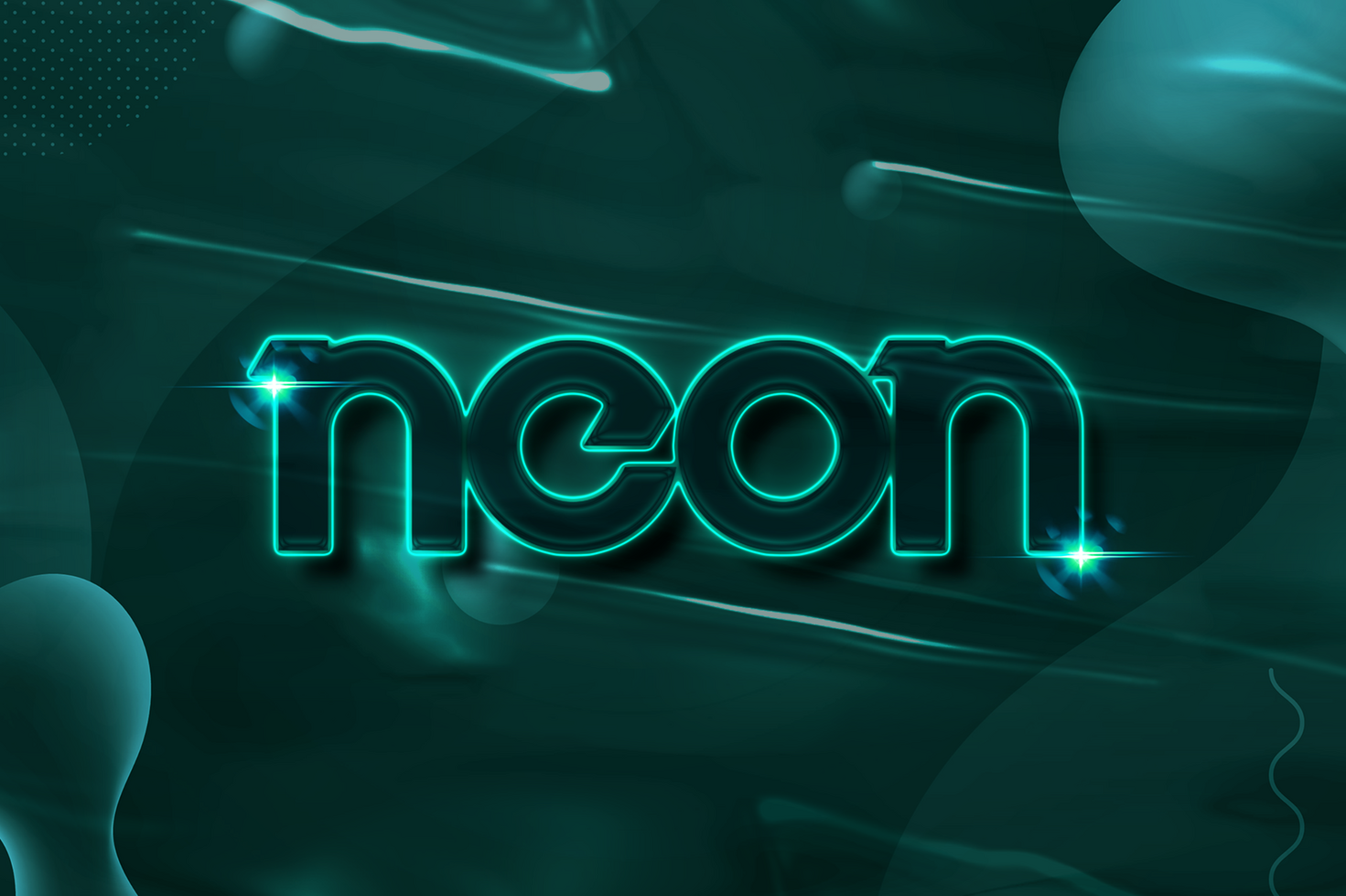 Neon Text Effect psd