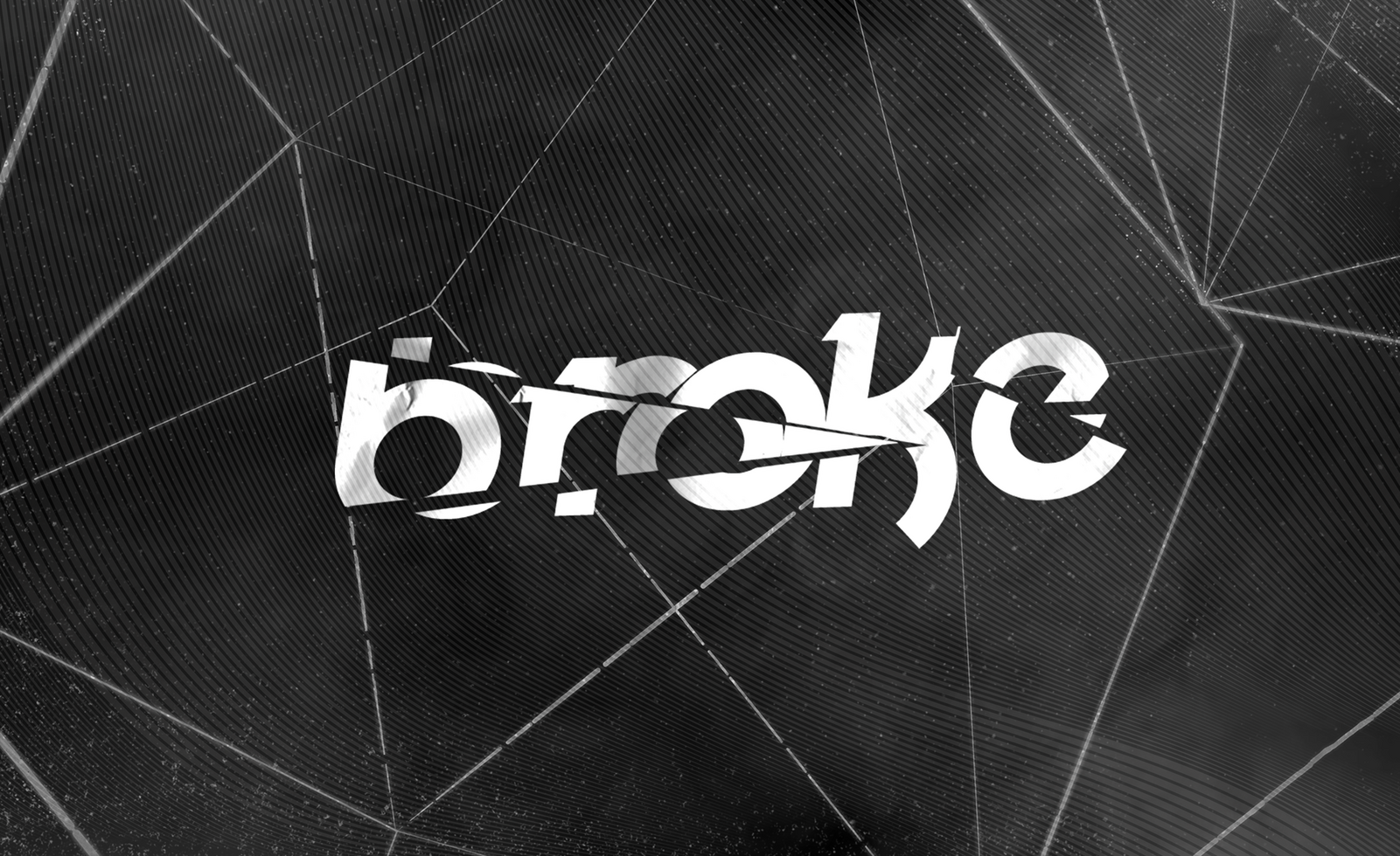 Broken Text Effect psd