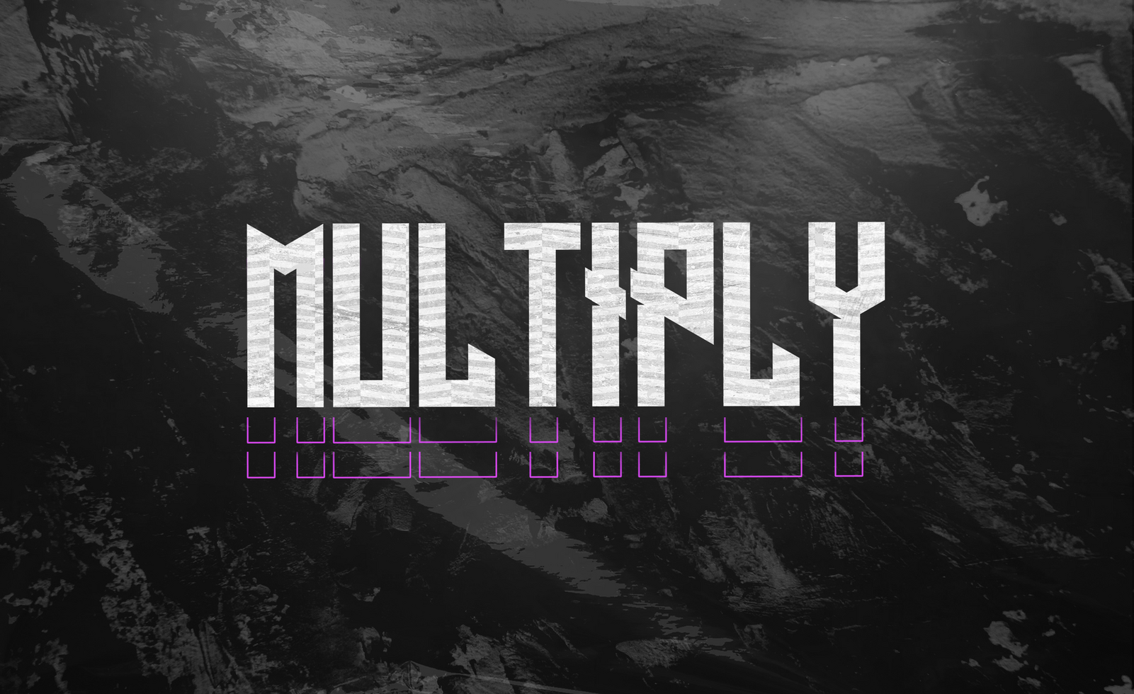 Multiply Text Effect psd