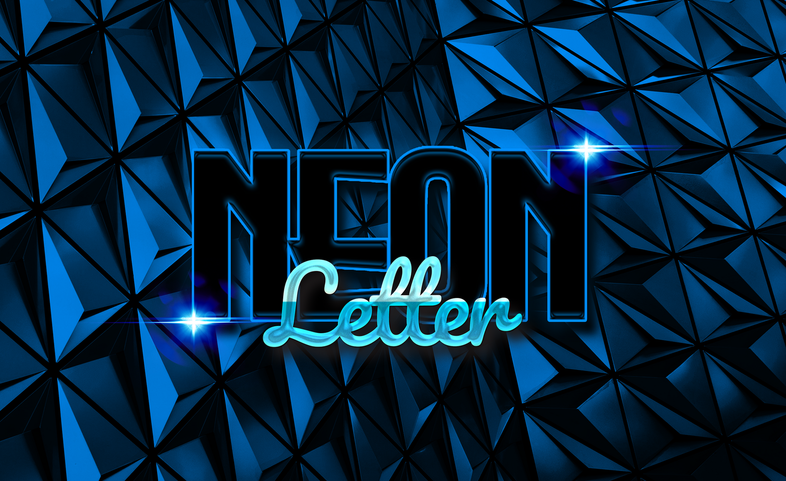 Neon Text Effect psd