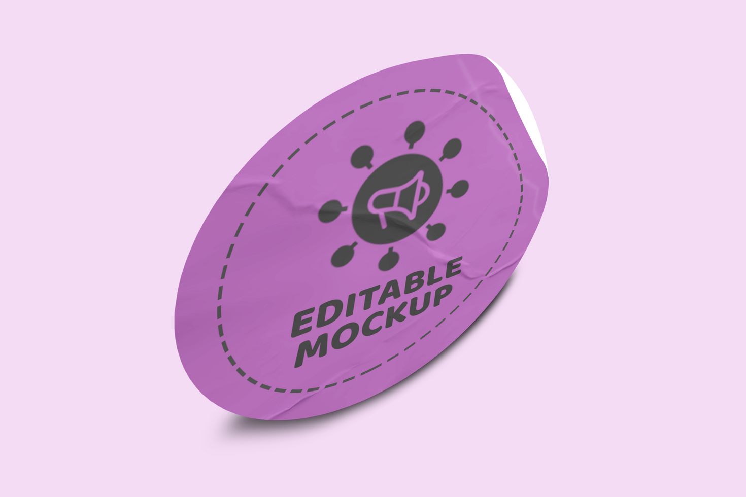 Realistic Sticker Mockup Label Tag Template psd