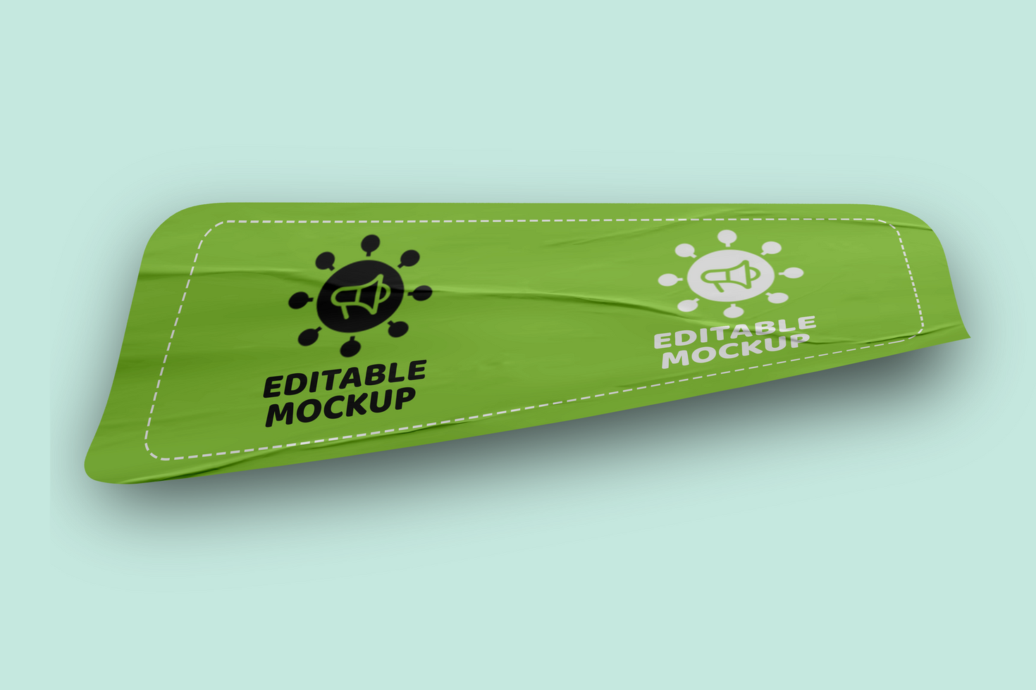 Creative Sticker Mockup Design Template Label Tag psd
