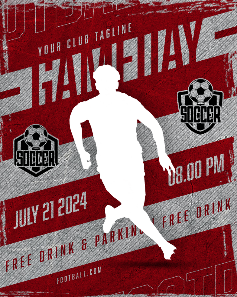 soccer gameday template for you psd