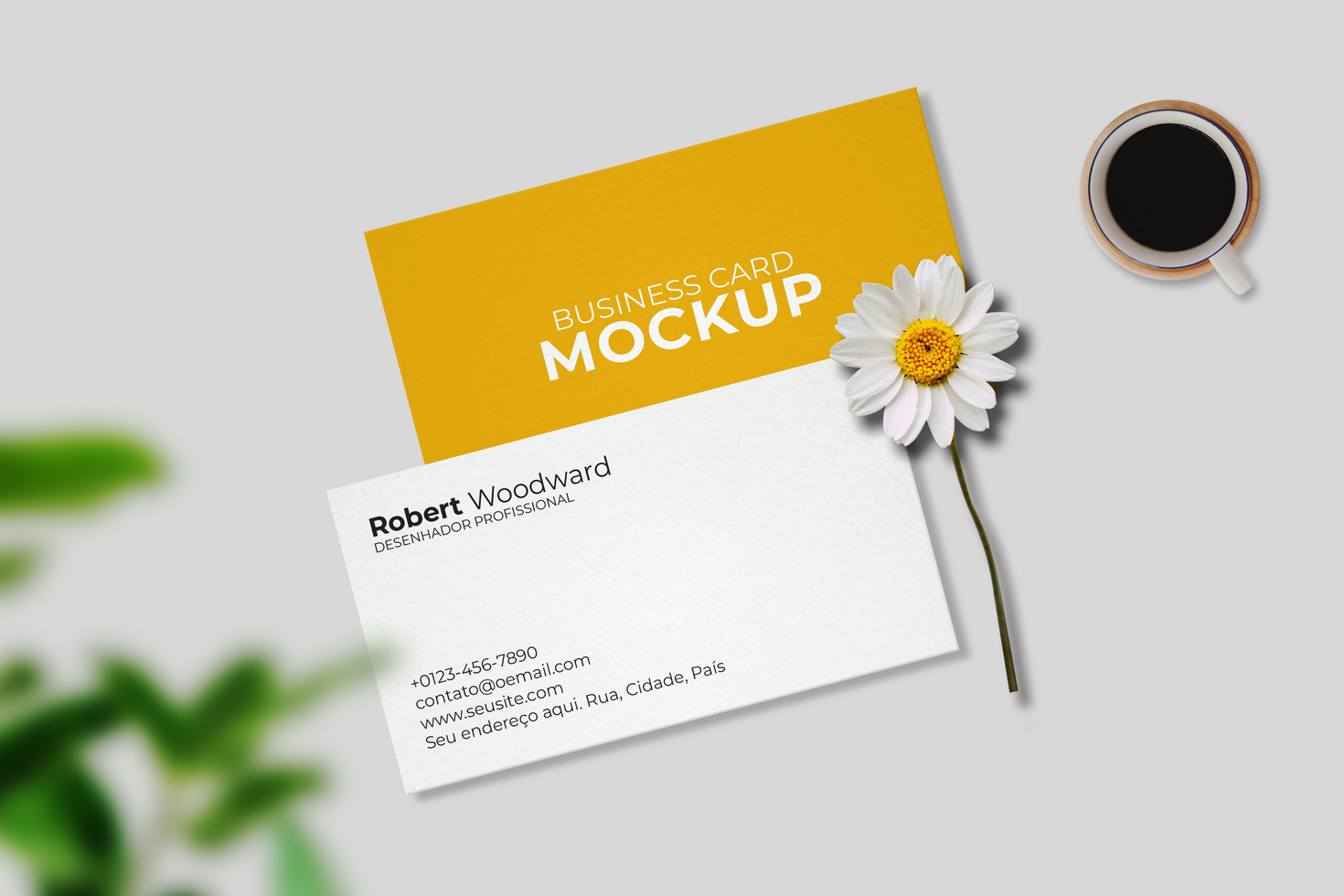 Business card mockup psd