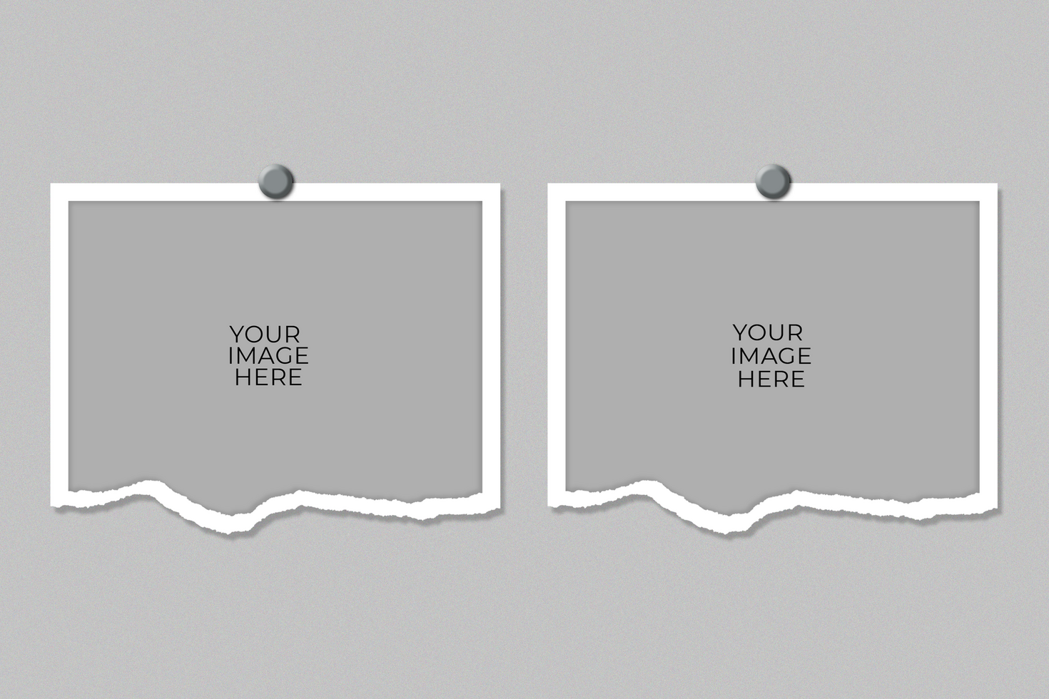 two blank paper frames mockup psd
