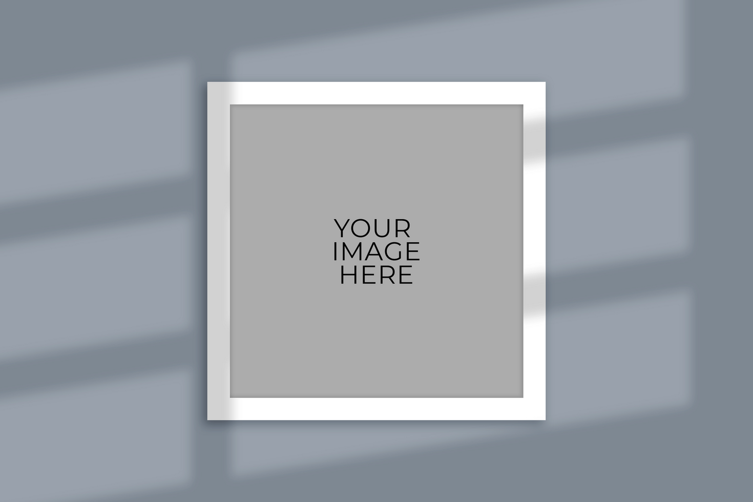 Frame with shadow mockup psd