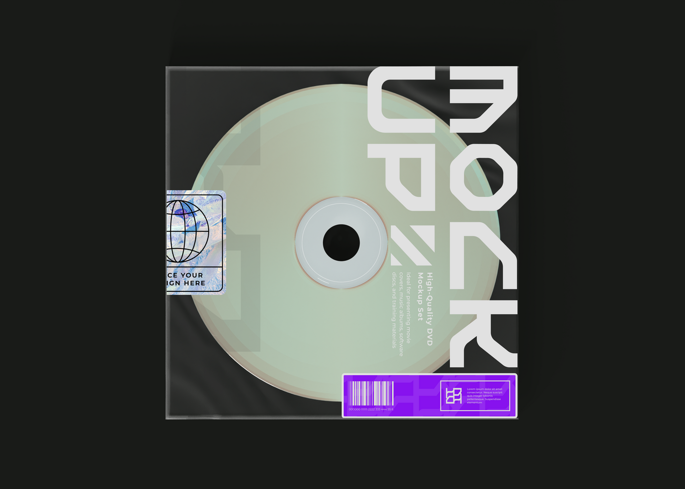 Music Album CD Mockup psd