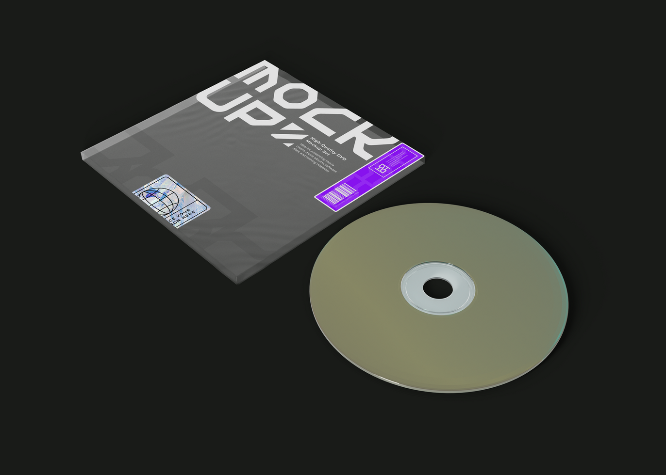Software Installation DVD Mockup psd