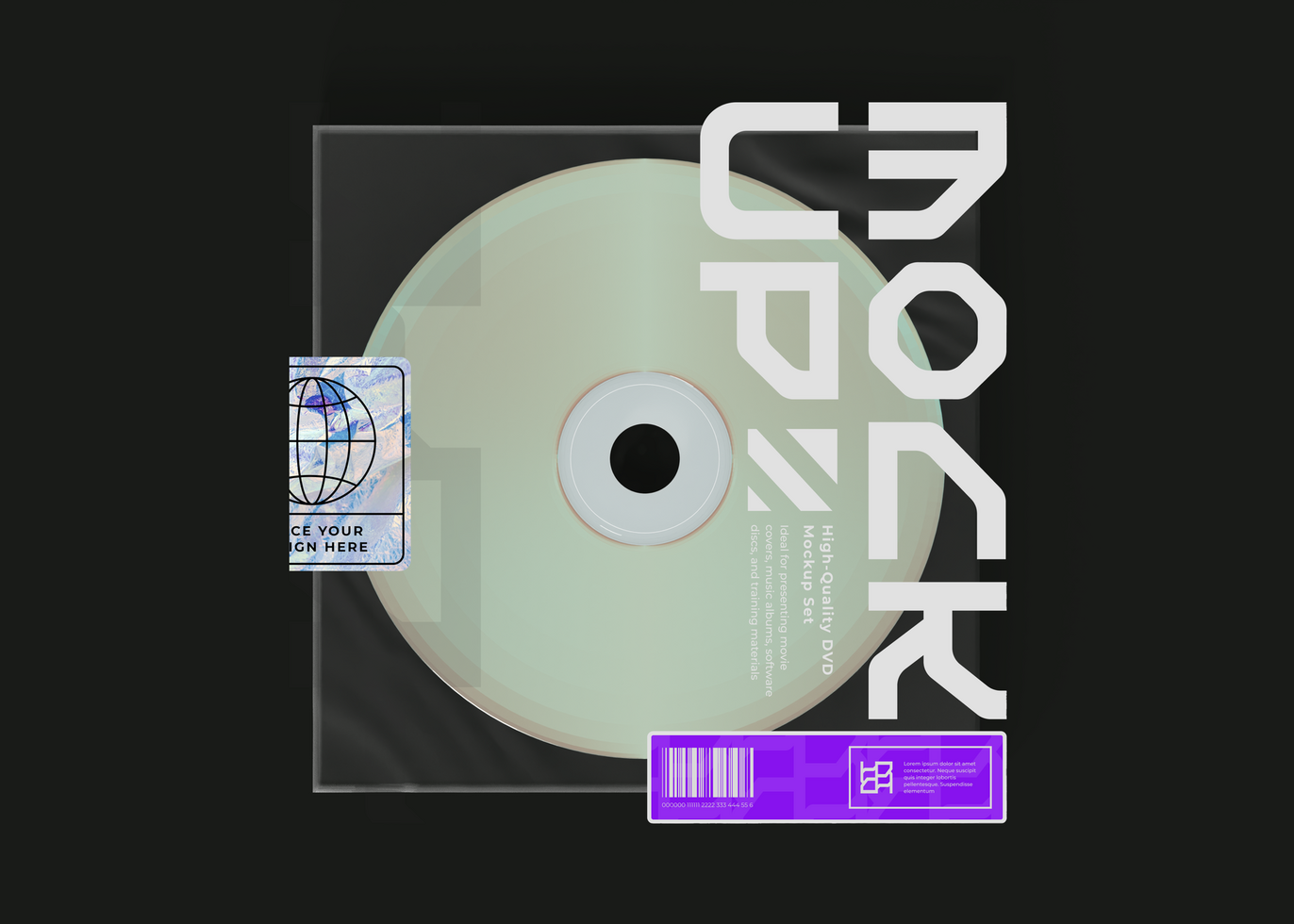Movie DVD Mockup psd