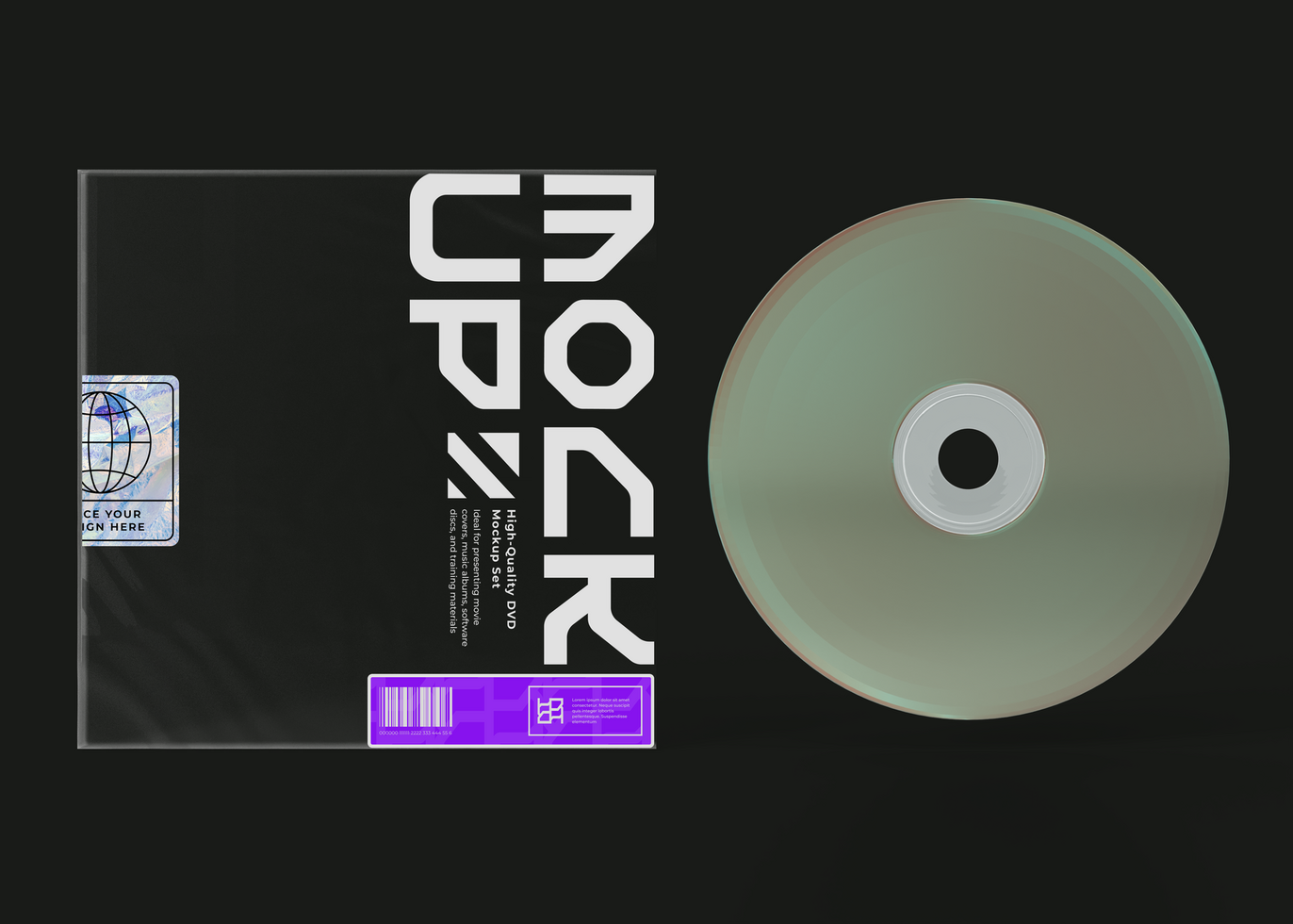 Application Installer CD Mockup psd