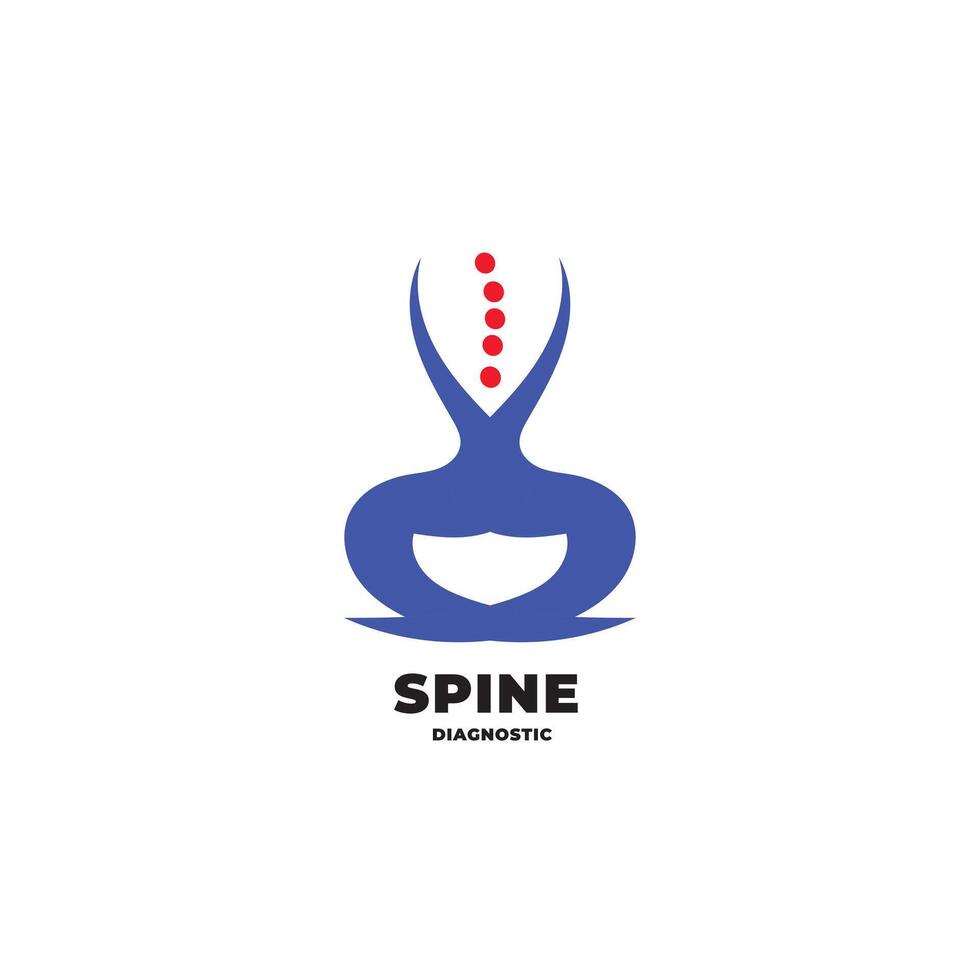 Logo Spine Enhancing Recognition for Clinics and Services Focused on Spine Health vector