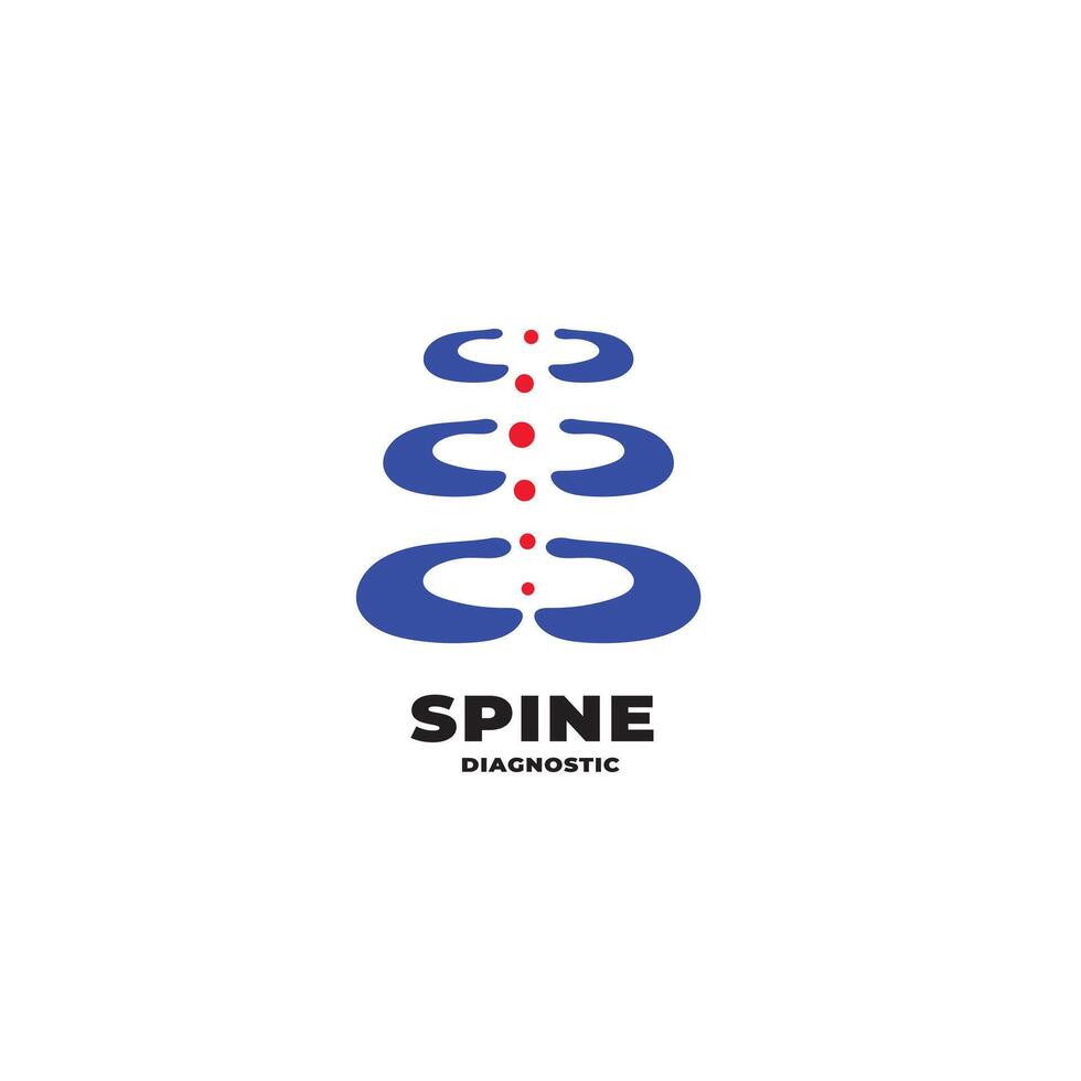 Logo Spine A Visual Identity Tailored for Spine Clinics and Diagnostic Services vector