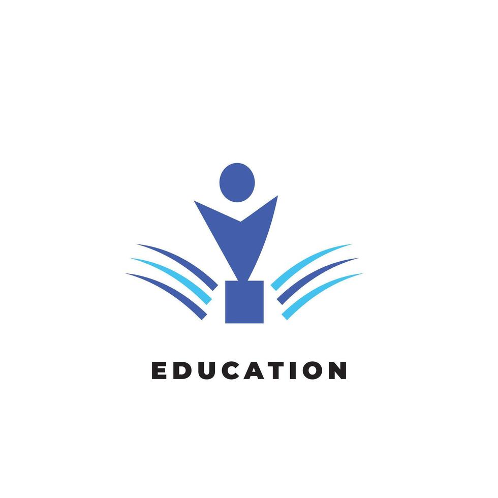 Logo Education A Design Highlighting Book Elements as the Foundation of Wisdom vector