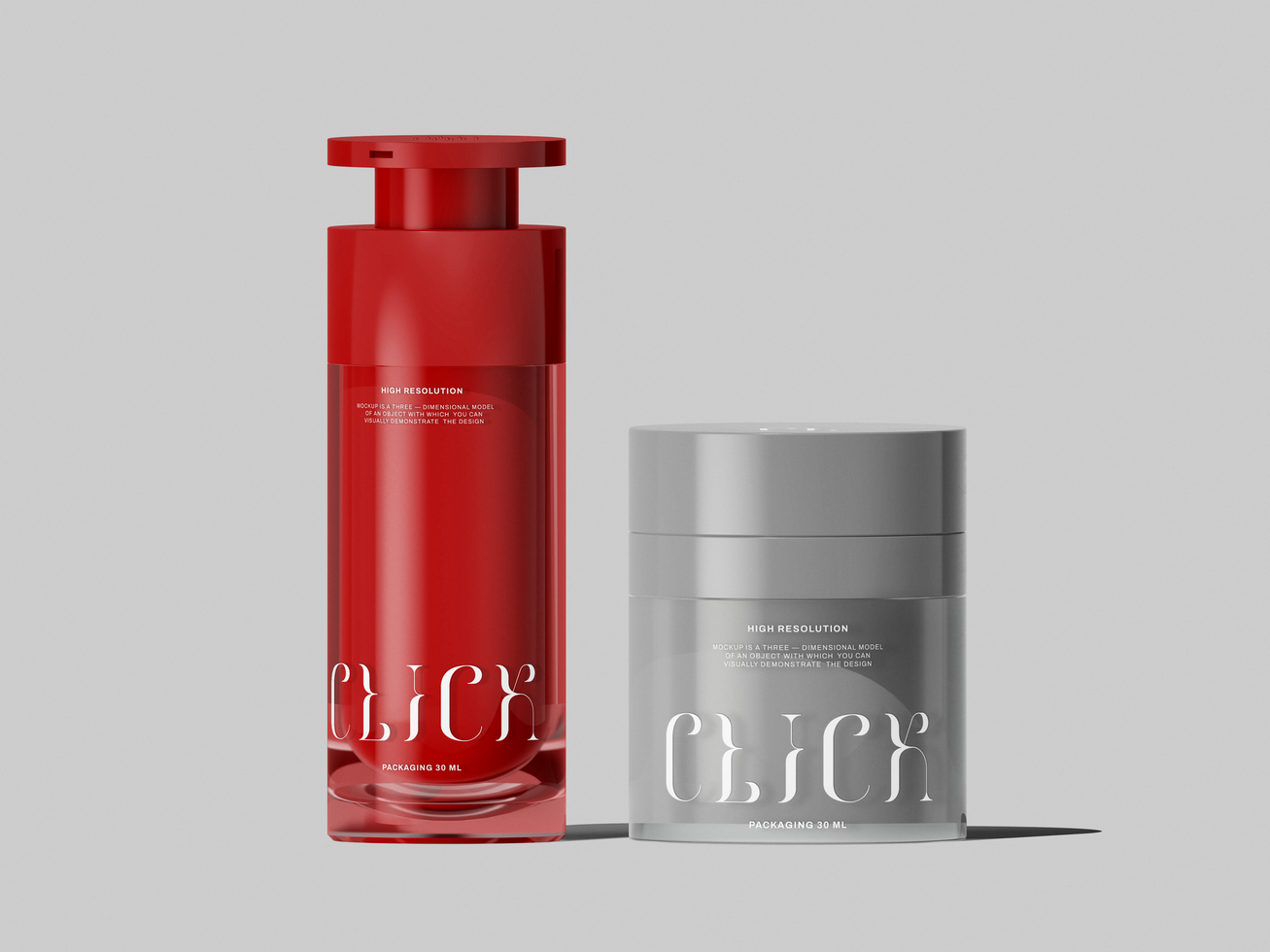 Cosmetic Jar Mockup psd