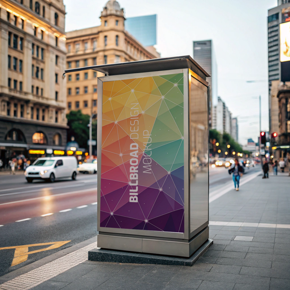 blank billboard in mockup psd