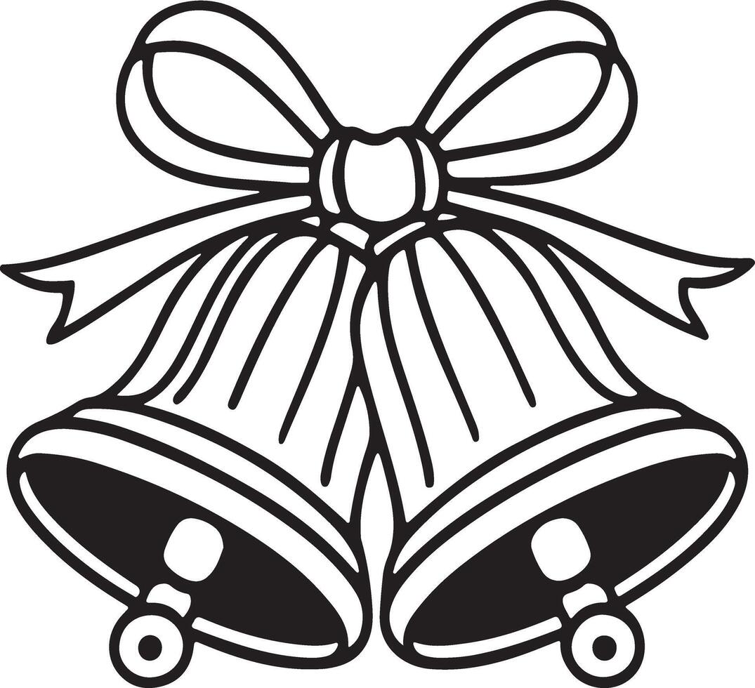 Winter Bell Symphony line art icon vector