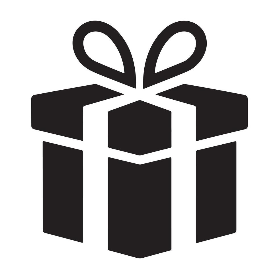 Holiday Cheer in a Gift Box Silhouette vector
