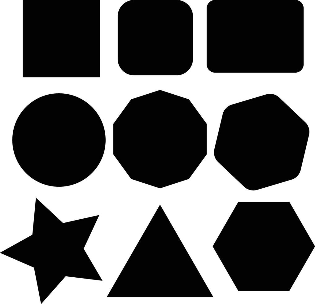 Shape illustration with white background vector
