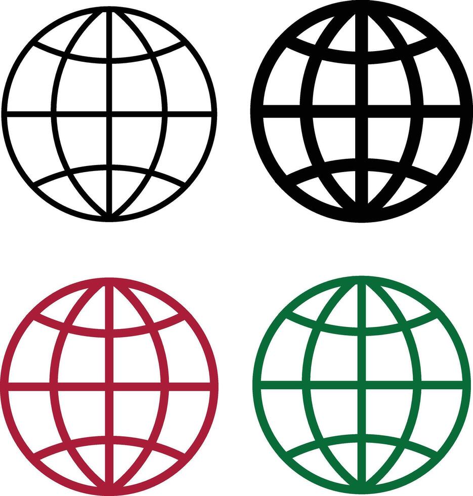 Website icons illustration with white background vector