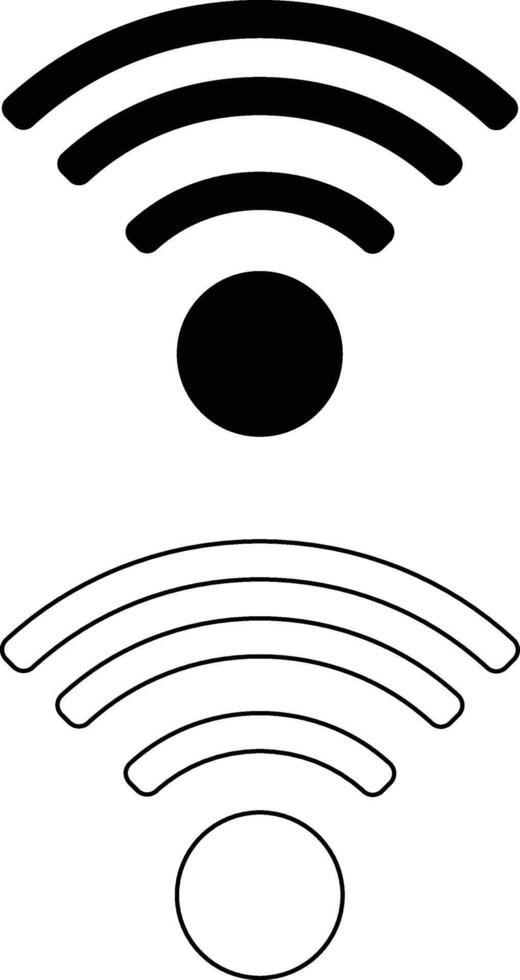 WIFI icons illustration with white background vector