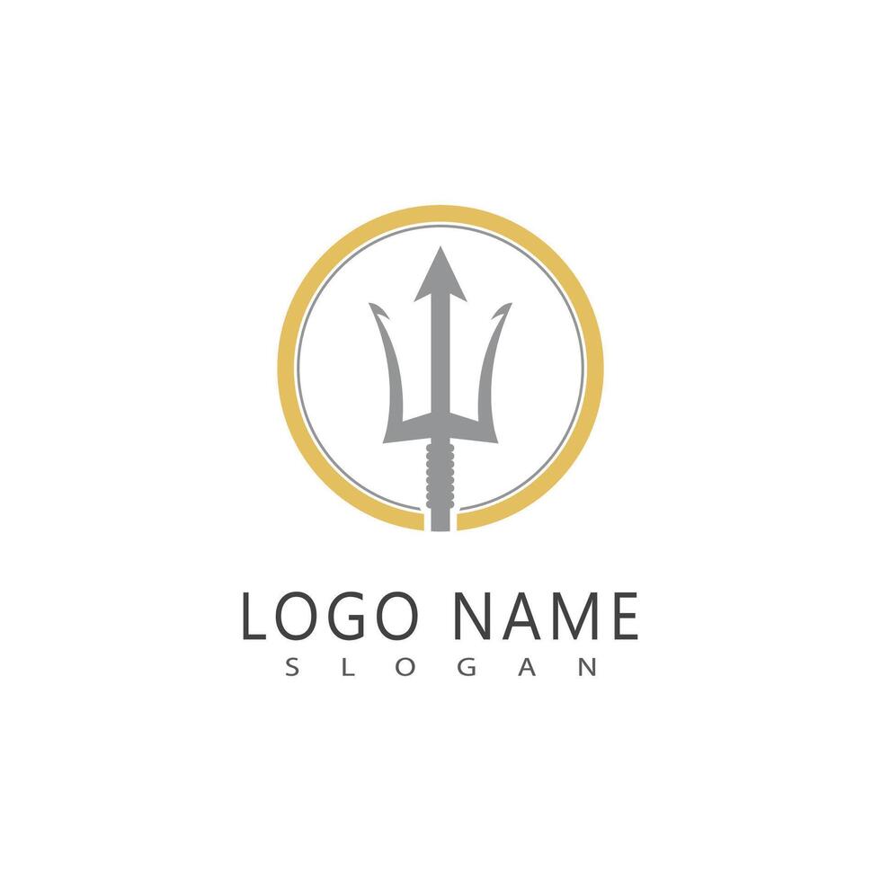 Trident Logo Template icon vector
