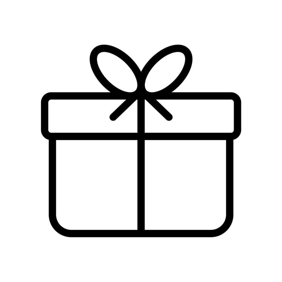 Gift line icon for apps and web vector