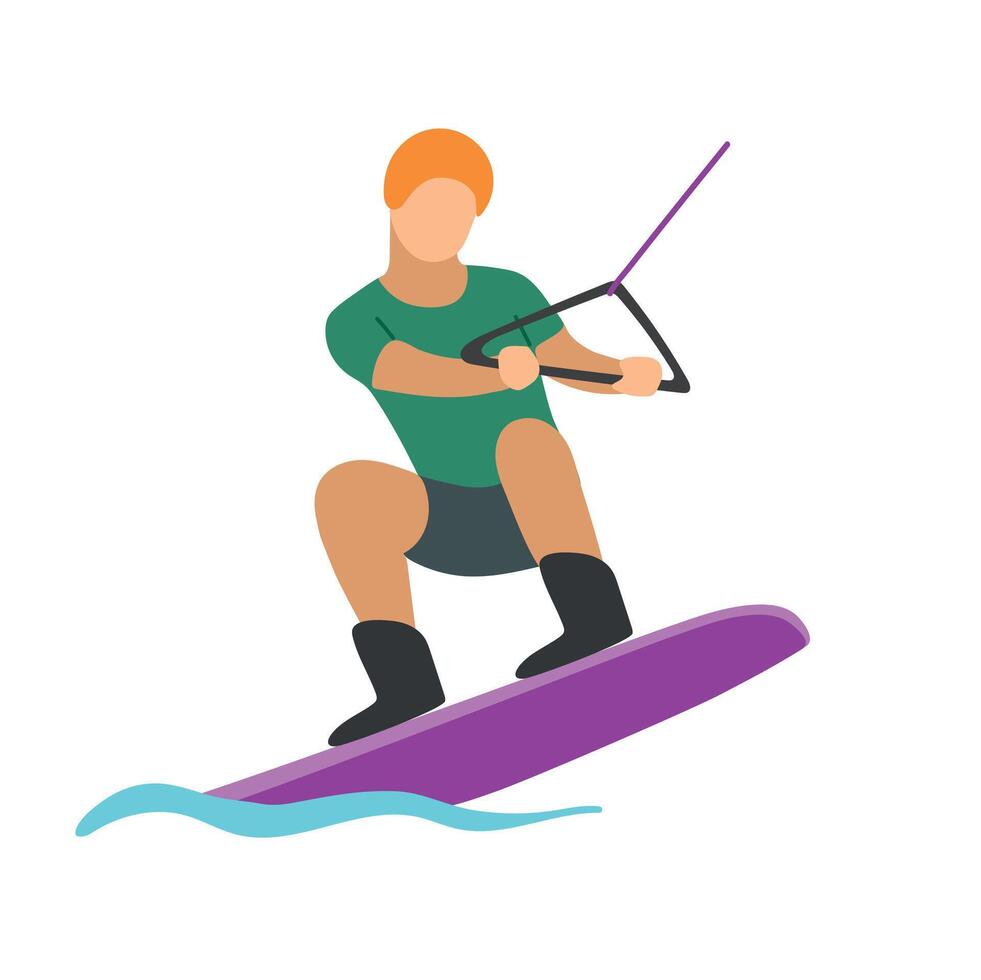 Wakeboard icon clipart avatar logotype isolated illustration vector