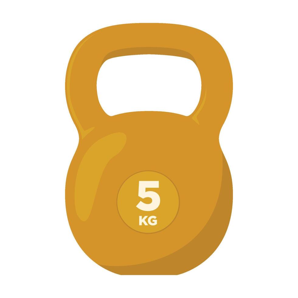 kettlebell icon on a white background, Kettlebell illustration. vector