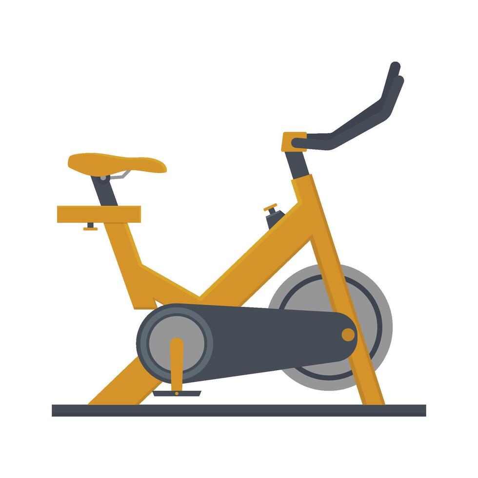 Exercise bike icon. stationary bike Flat illustration of exercise bike icon for web vector