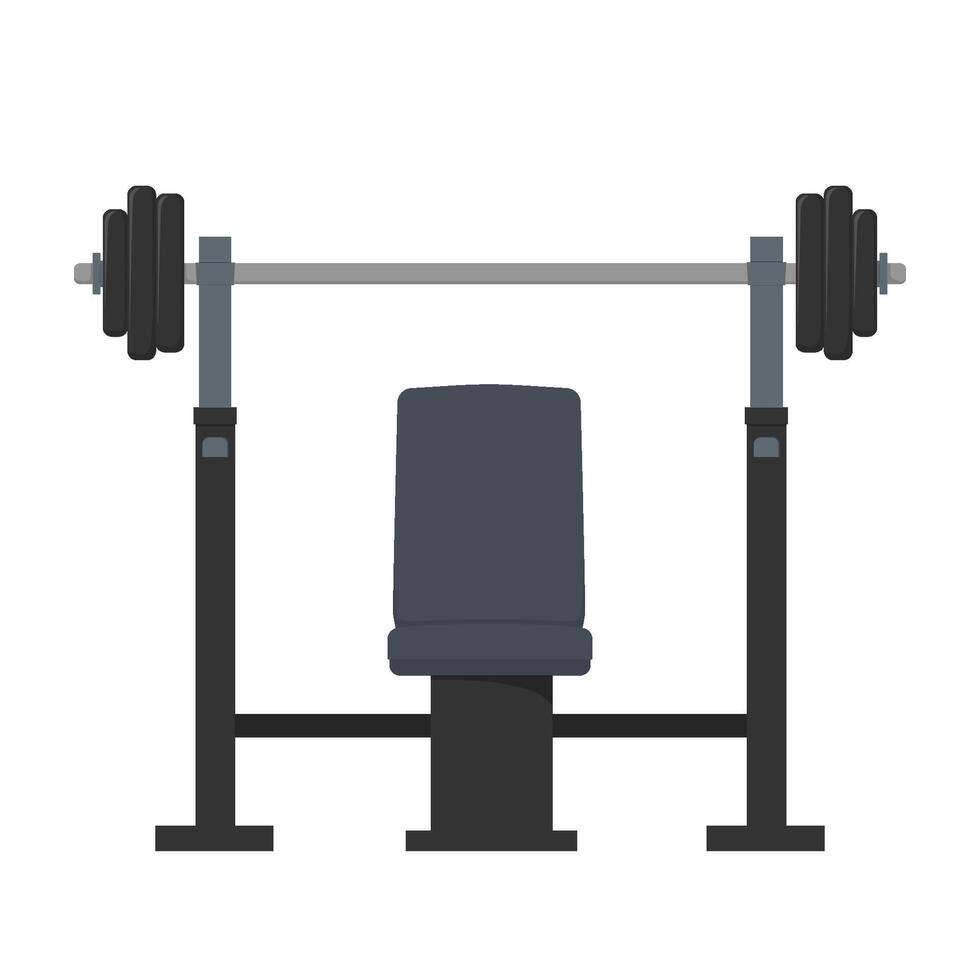 Smith Machine Fitness gym equipment icon. Flat illustration icon for web design vector