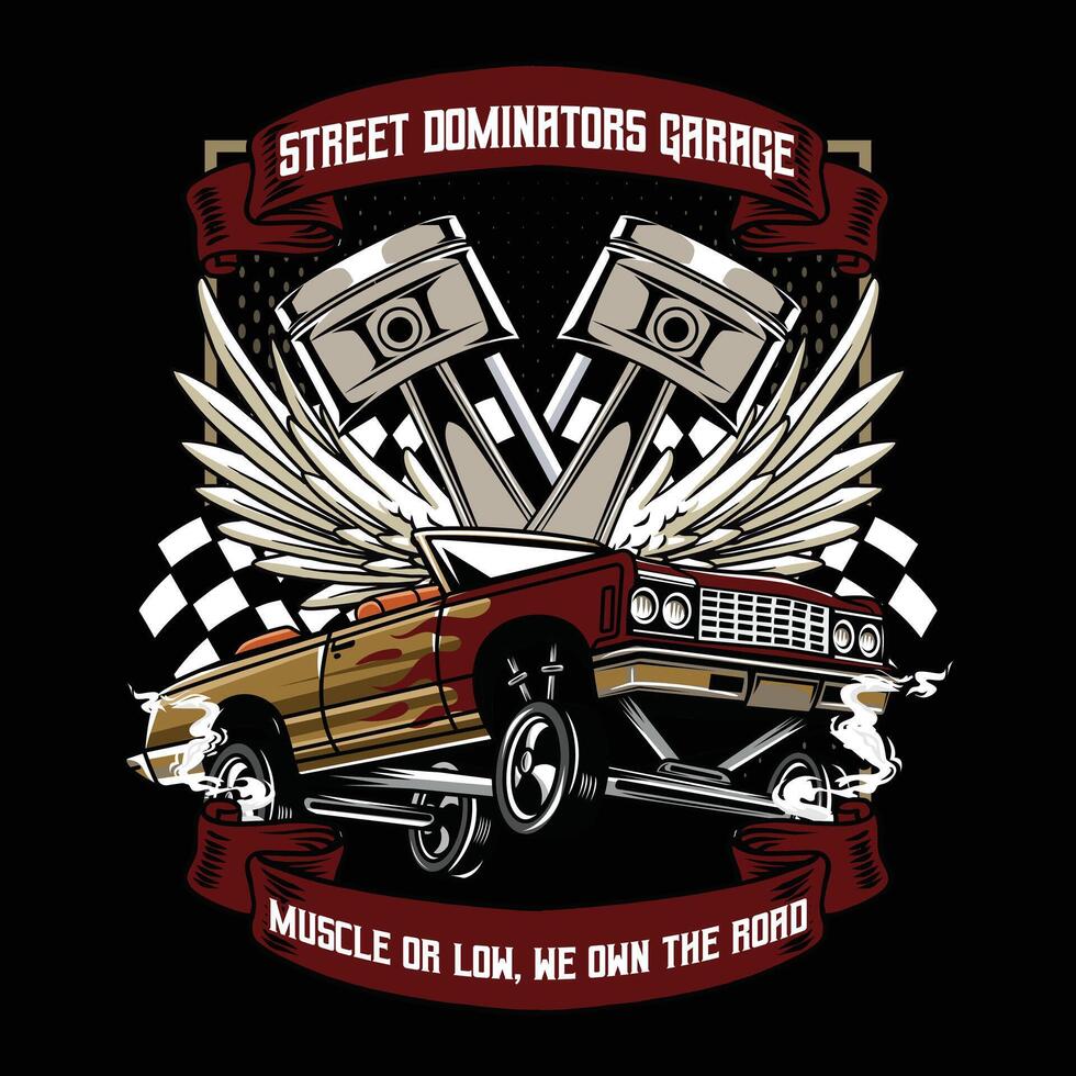 LOWRIDER ASSETS LAYOUT vector