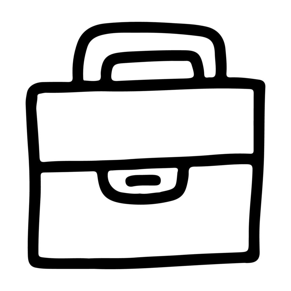 Doodle Icon of Brief Bag vector