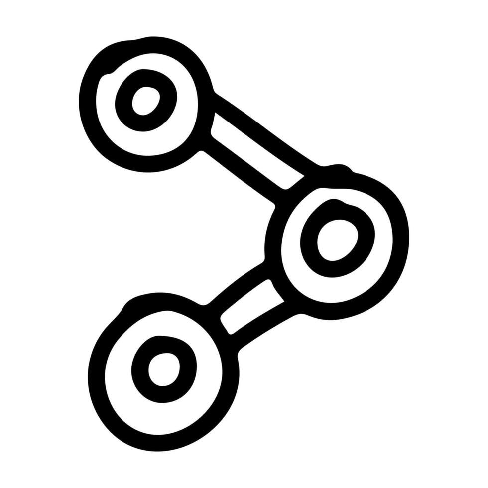 Doodle Icon of Sharing Media vector