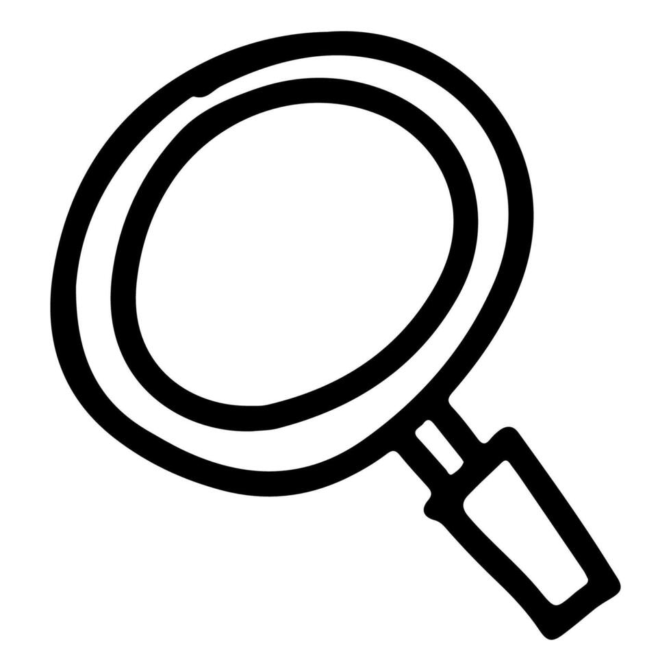 Doodle Icon of Magnifying glass vector