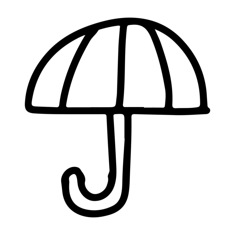 Doodle Icon of Umbrella for Preparation vector