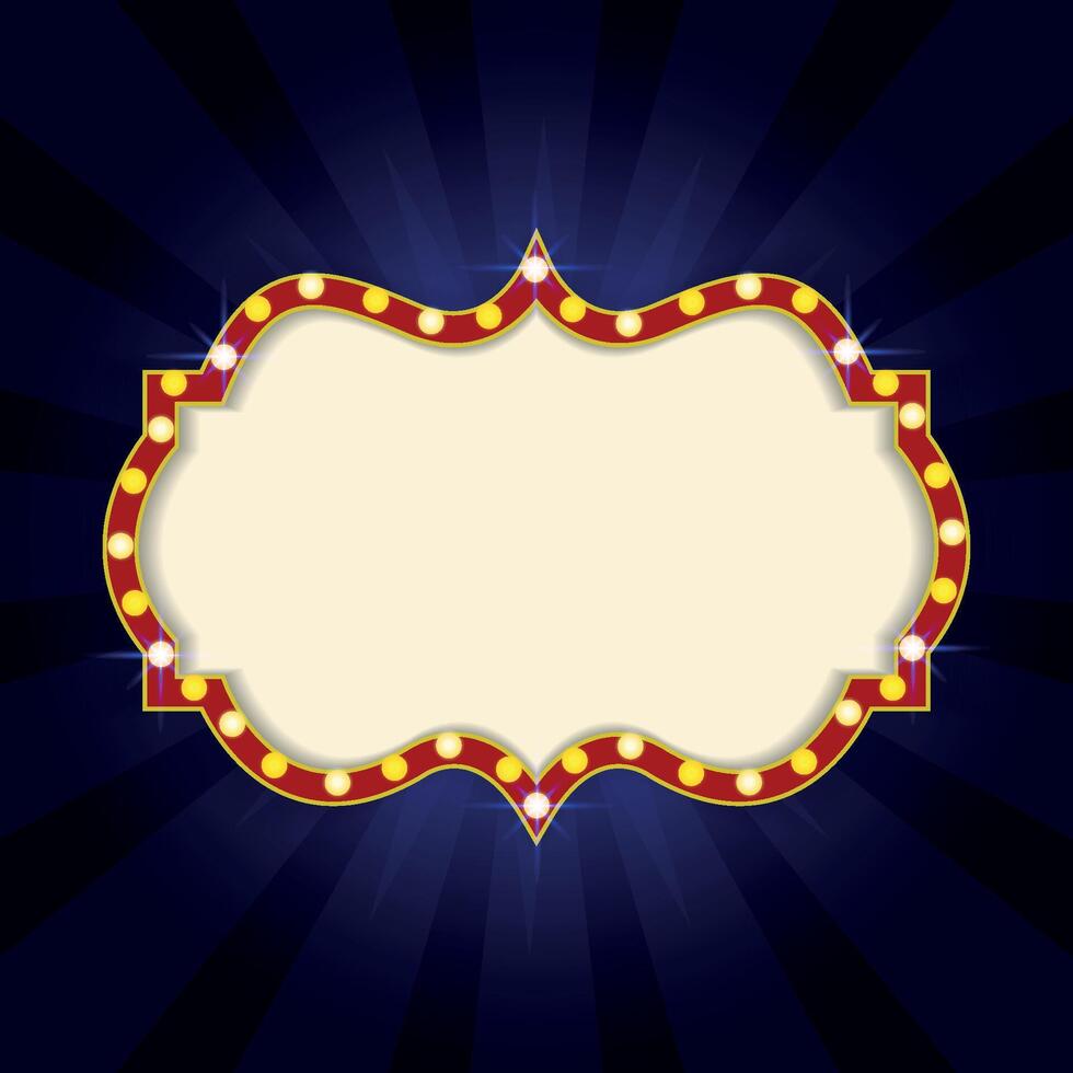 Sparking vintage cinema background vector