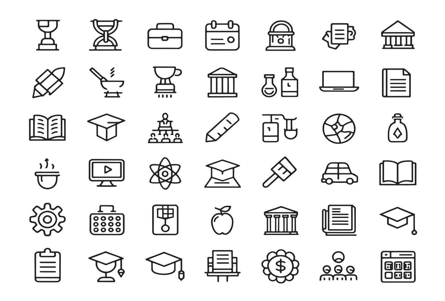 University Study Icon Paves Career Paths vector