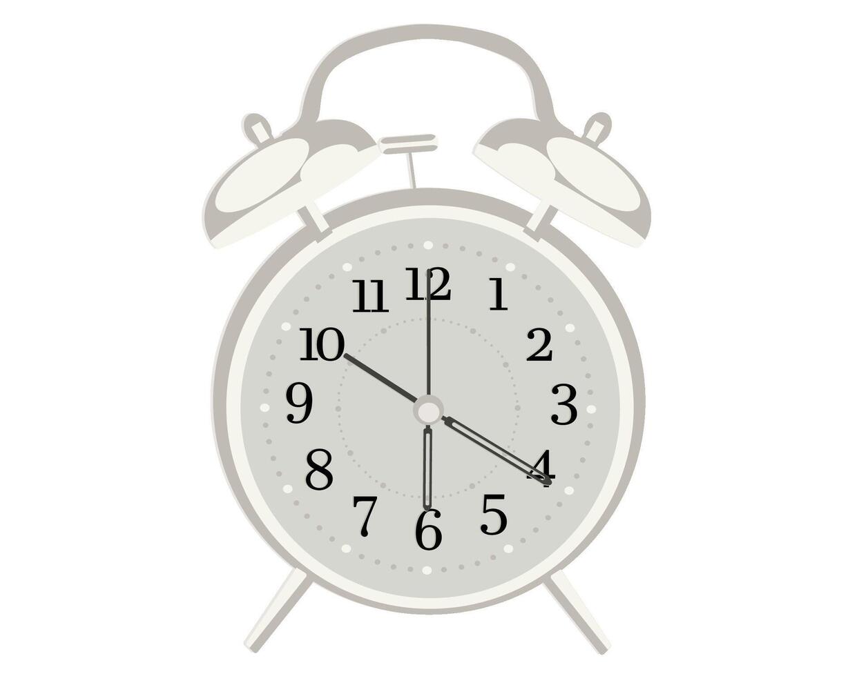Alarm clock on white background vector