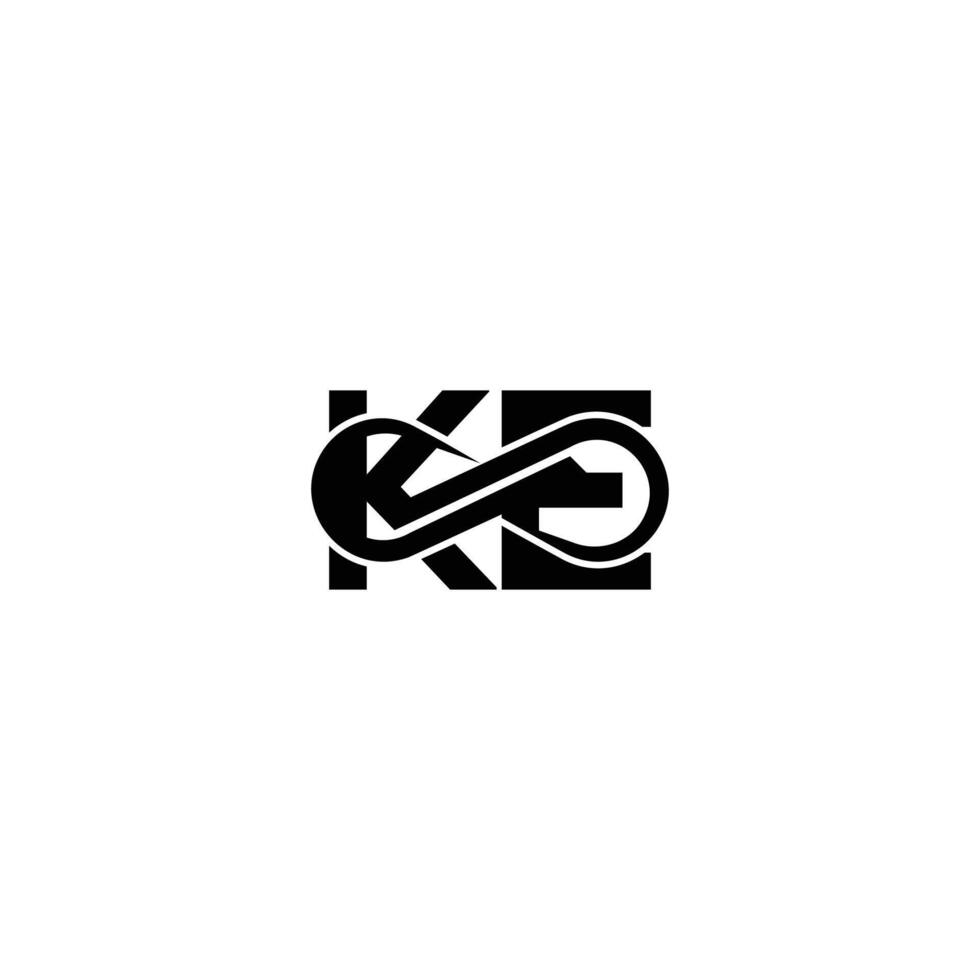 Alphabet letters monogram icon logo of KE EK vector