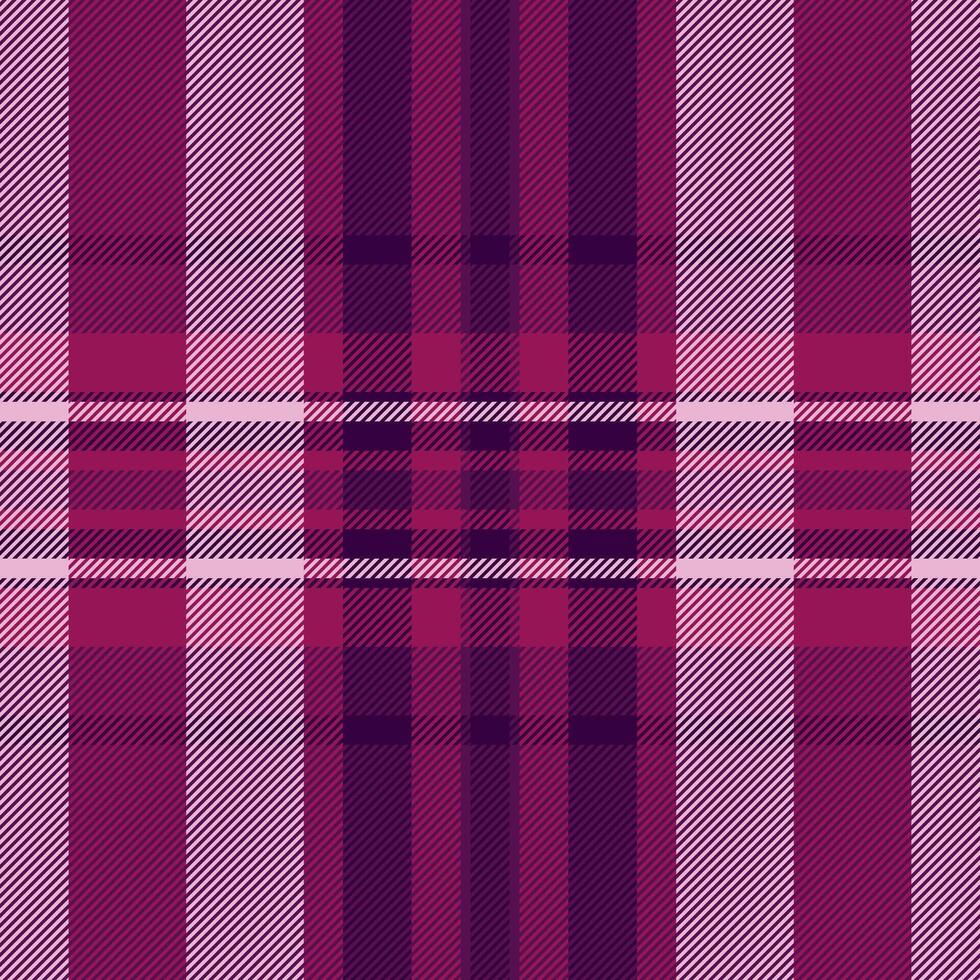 Brazil pattern textile plaid, art background check. Podium fabric seamless tartan texture in magenta and pink colors. vector