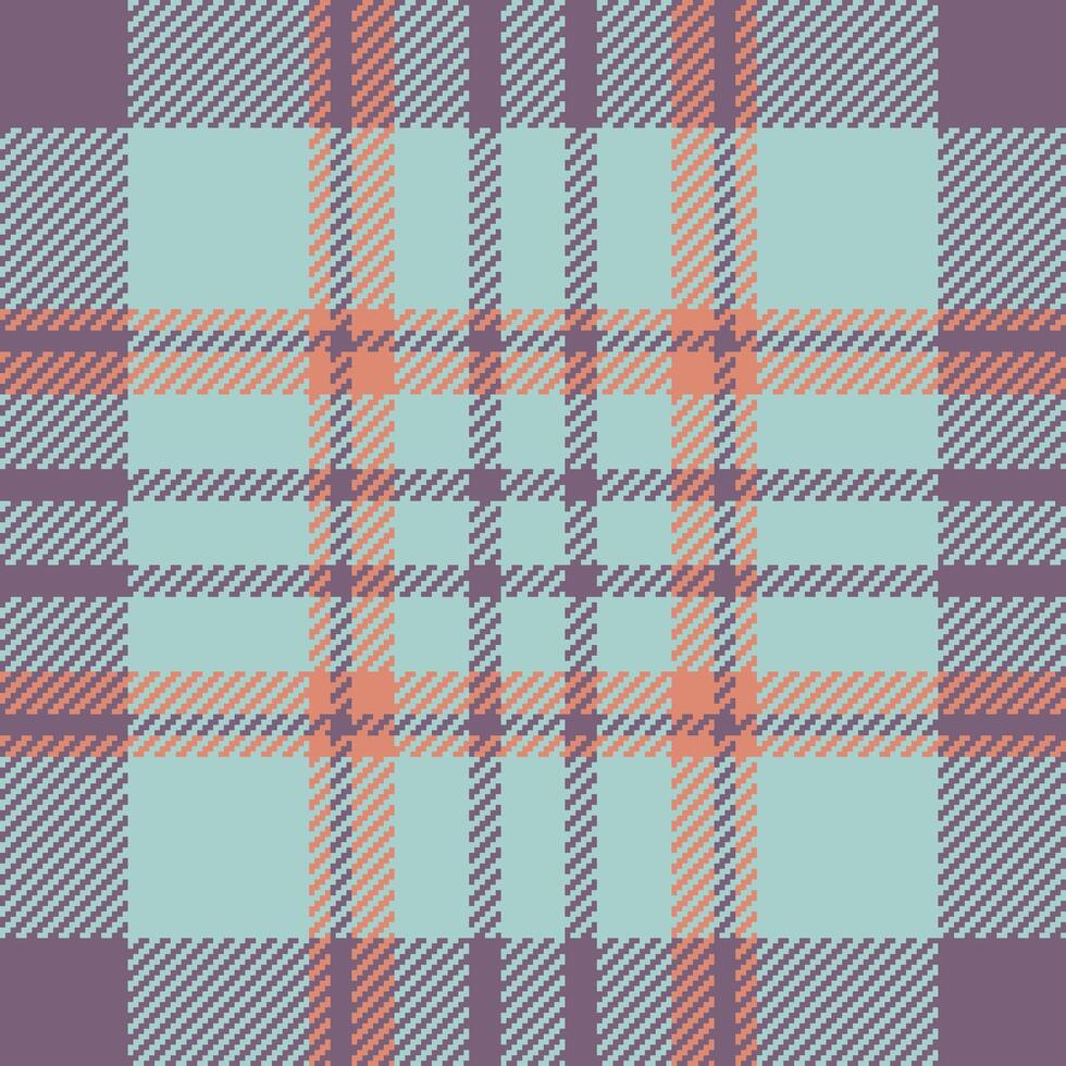 Funky plaid tartan check, silky background pattern seamless. Daisy textile fabric texture in light and pastel colors. vector