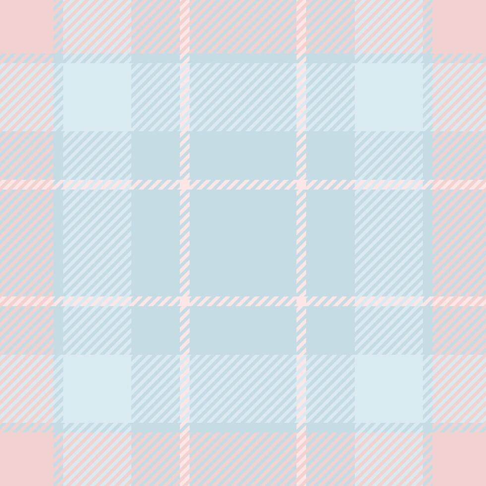Glen fabric tartan , mens shirt seamless background plaid. Veil texture textile pattern check in light and misty rose colors. vector