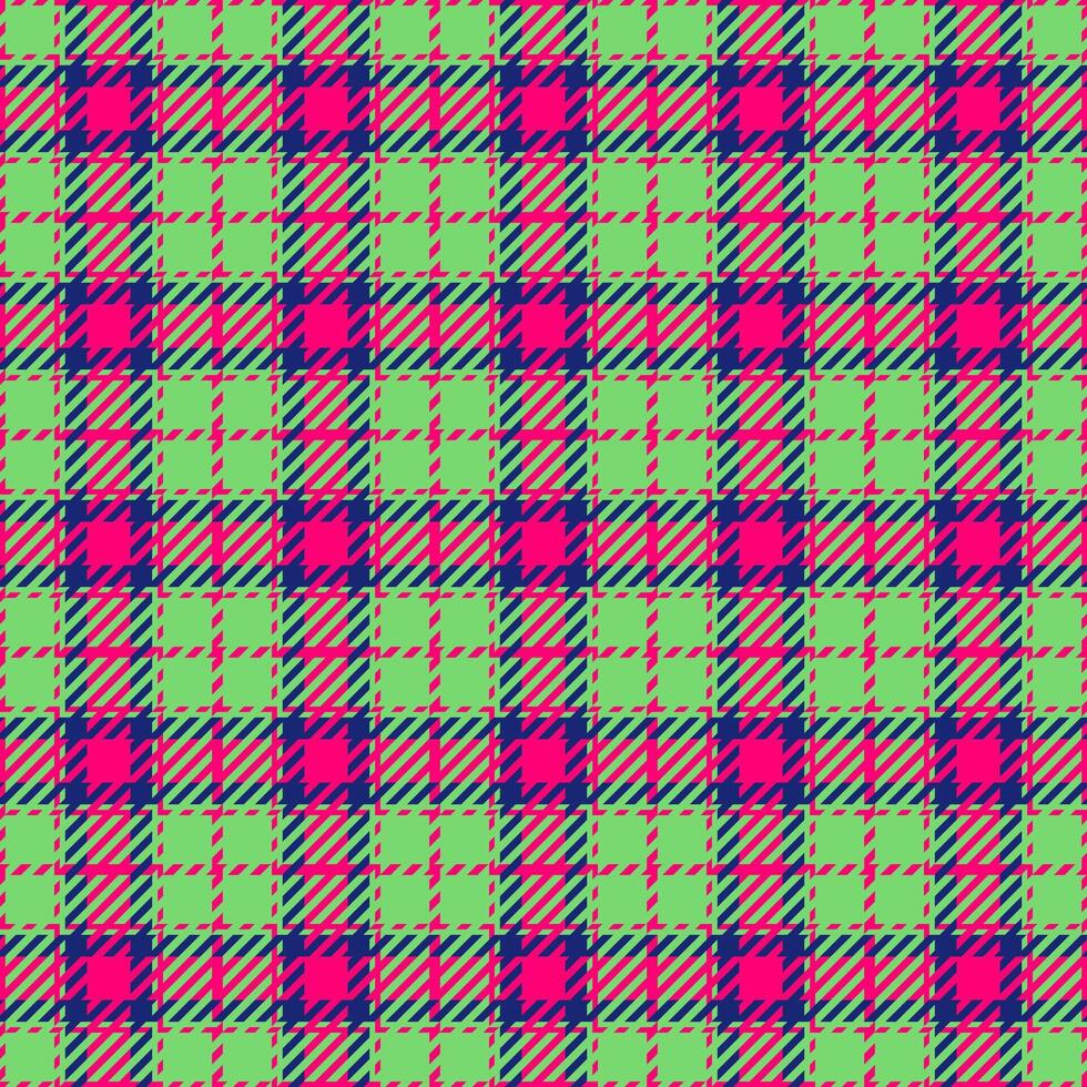Perfect texture pattern check, nostalgia tartan seamless . Straight textile fabric background plaid in green and bright colors. vector