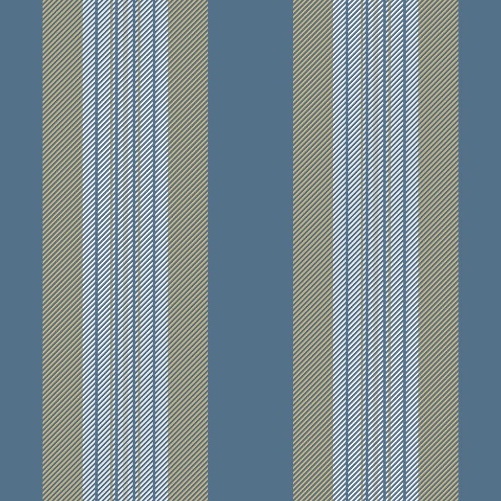 Covering lines vertical, nostalgic stripe textile seamless. Rest texture background pattern fabric in cyan and amber colors. vector