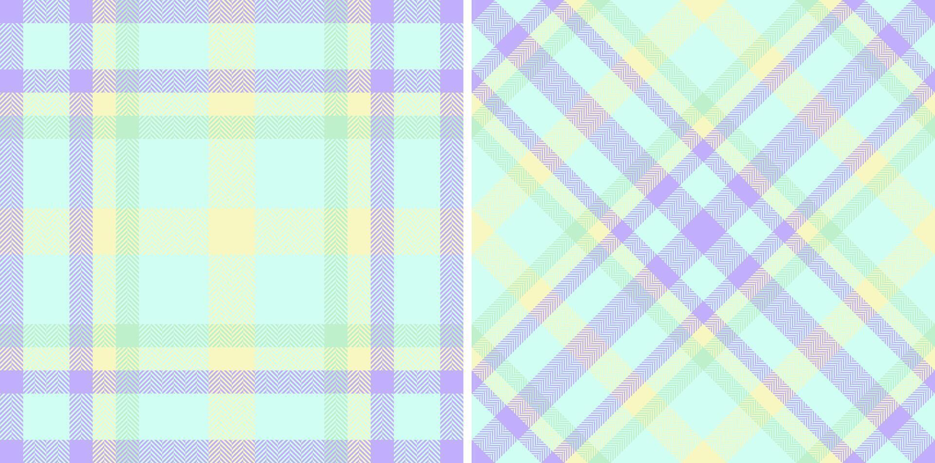 Pattern textile of background texture check with a seamless plaid fabric tartan. Set in favorite colors. Geometric unique identity design. vector