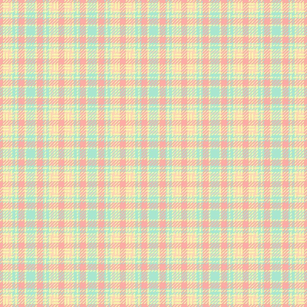 Mesh texture tartan, glen check textile plaid. Golf pattern fabric seamless background in light and lime colors. vector