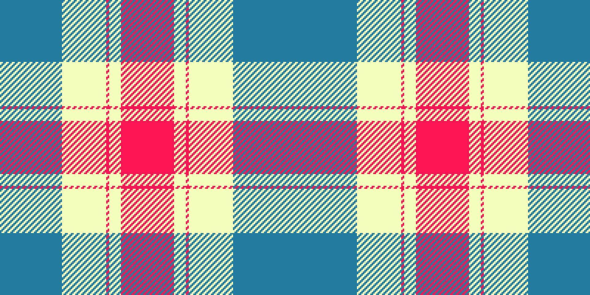Club tartan background, dress texture plaid pattern. Royalty fabric seamless check textile in cyan and light colors. vector