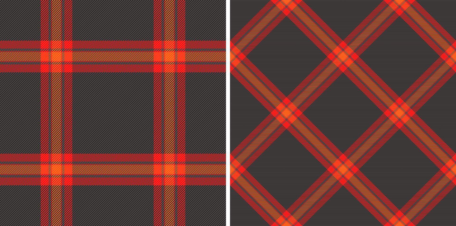Fabric tartan check of background pattern textile with a texture seamless plaid. Set in dark colors for stylish picture ideas for fashion inspiration. vector